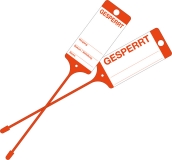 Warenanhnger 8 x 3,5 cm, mit Aufdruck, farbig
