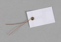 Drahtanhnger 5 x 3 cm, wei