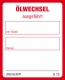 Kundendienst-Etiketten / Service-Aufkleber fr KFZ-Betriebe