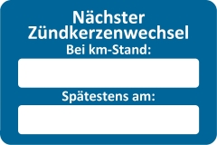 Kundendienst-Etiketten / Service-Aufkleber fr KFZ-Betriebe