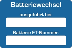 Kundendienst-Etiketten / Service-Aufkleber fr KFZ-Betriebe