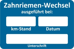 Kundendienst-Etiketten / Service-Aufkleber fr KFZ-Betriebe